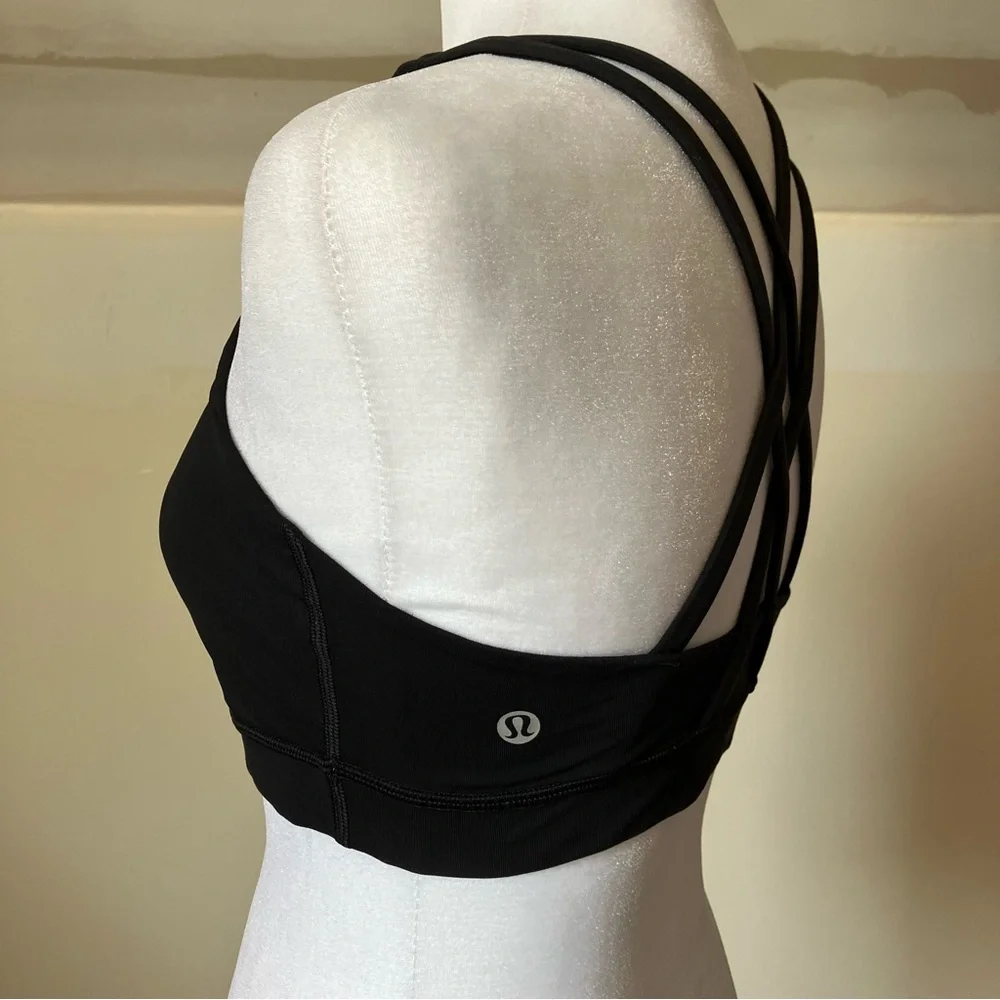 Lululemon Athletica Black CrisCross Energy Bra size 6 - Picture 2 of 4